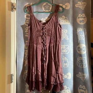 Rebellion maroon dress